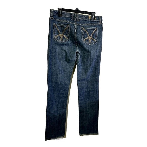 Kut From The Kloth Blue straight Bootcut Mid-Rise Casual Denim Dark Wash Size 10 - Picture 2 of 7